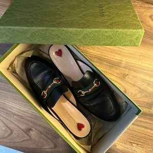 Gucci Princetown horsebit-detailed leather slippers